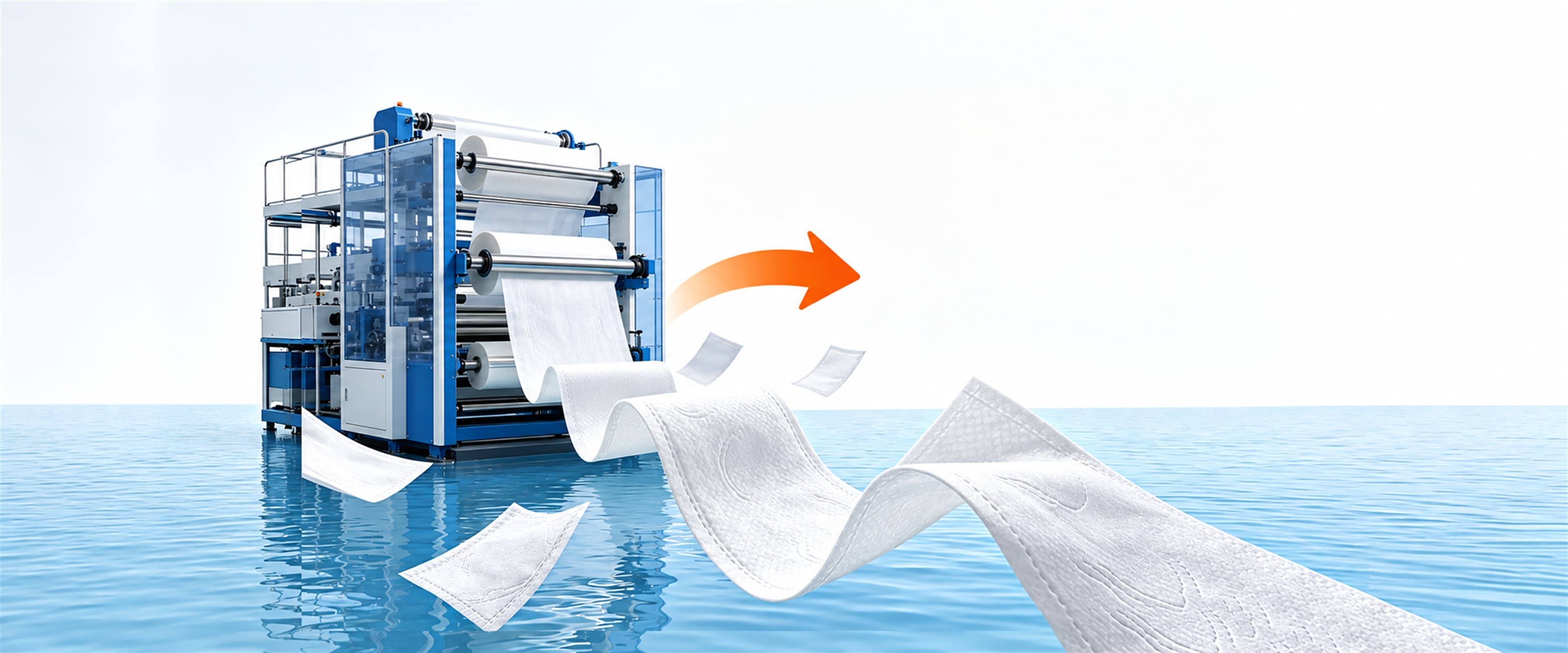 Wet wipes production line supplied by Lizhichuang Machinery