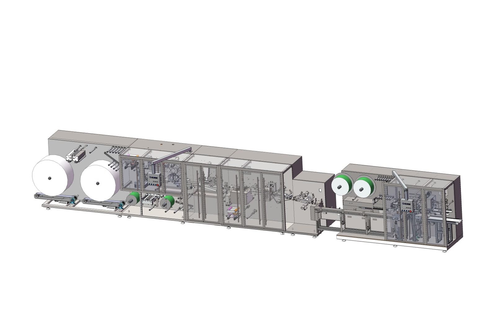 LZC-SCM400TG High-Speed Single Wet Wipes Production and Secondary Packing Line
